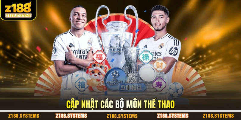 Cập nhật các bộ môn thể thao
